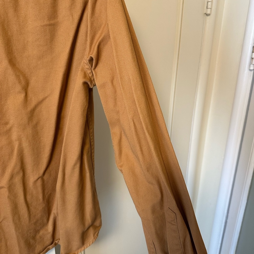 H&M Camel Denim Button-Up Shirt